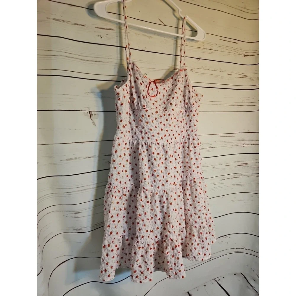 Aeropostale Women Y2k Strawberry Summer Dress, XL‎